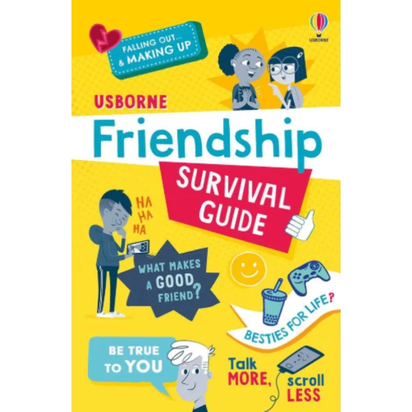 The Friendship Survival Guide by Caroline Young, a children's picture book illustrating the awareness of relationship about the Friends