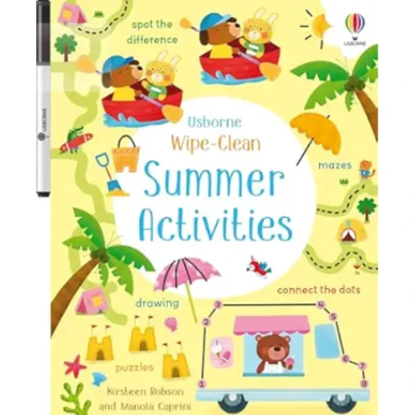The Wipe Clean Summer Activities Kirsteen Robson, a children's picture book illustrating the awareness of relationship about the Seasons